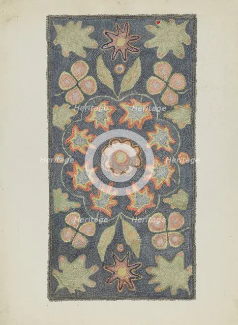 Hooked Rug, 1935/1942. Creator: Dorothy Lacey.