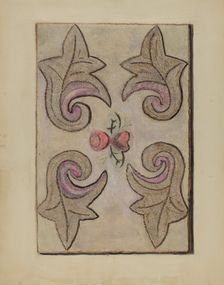 Hooked Rug, 1935/1942. Creator: Mosseller, Lillian M.