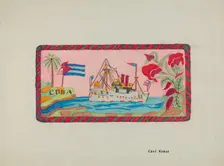 Hooked Rug, c. 1936. Creator: Carl Keksi