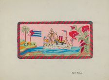 Hooked Rug, c. 1936. Creator: Carl Keksi