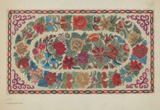 Hooked Rug, c. 1936. Creator: Elizabeth Valentine