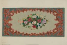 Hooked Rug, c. 1936. Creator: Elizabeth Valentine