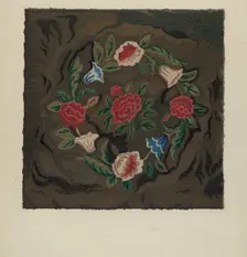 Hooked Rug, c. 1936. Creator: Jules Lefevere