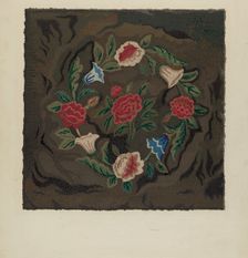 Hooked Rug, c. 1936. Creator: Jules Lefevere