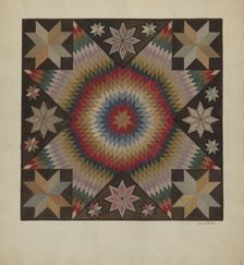 Hooked Rug, c. 1936. Creator: Jules Lefevere