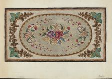 Hooked Rug, c. 1936. Creator: Marian Curtis Foster