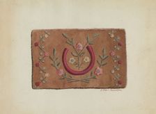 Hooked Rug, c. 1936. Creator: Mosseller, Lillian M.