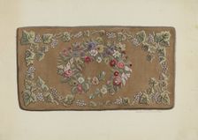 Hooked Rug, c. 1936. Creator: Mosseller, Lillian M.