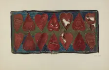 Hooked Rug, c. 1938. Creator: Vail, James H.C.