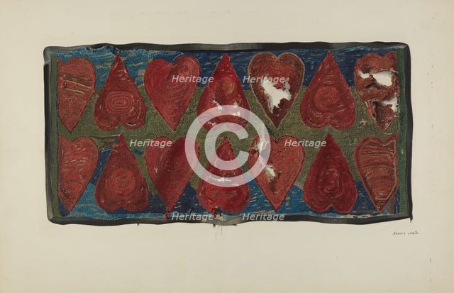 Hooked Rug, c. 1938. Creator: Vail, James H.C..