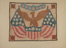 Hooked Rug, c. 1939. Creator: Georgine E. Mason