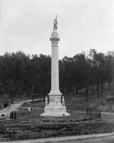 Hooker's Road and Iowa Monument, Rossville, Ga., c1907. Creator: Unknown