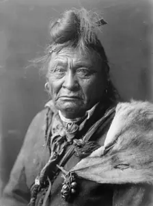 Hoop On the Forehead, c1908. Creator: Edward Sheriff Curtis