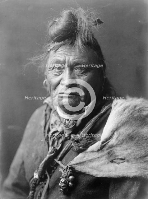 Hoop On the Forehead, c1908. Creator: Edward Sheriff Curtis.
