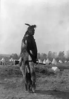 Hoop On the Forehead [E], c1908. Creator: Edward Sheriff Curtis