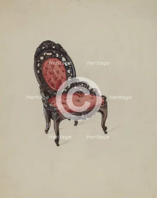 Hoopskirt Chair, c. 1936. Creator: Kurt Melzer.