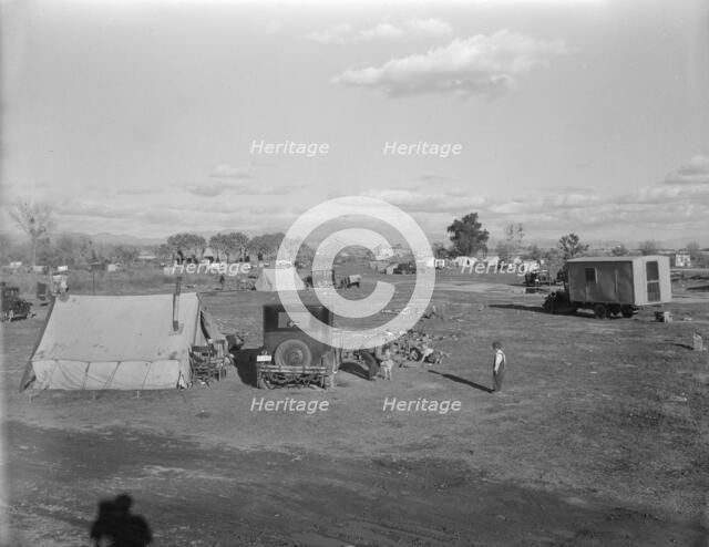 Hooverville of Bakersfield, California, 1936. Creator: Dorothea Lange.