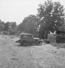 [Hop pickers camp?], 1939. Creator: Dorothea Lange