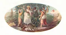 Hop Picking late 18th century, (1912). Artist: William Hamilton
