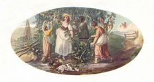 Hop Picking late 18th century, (1912). Artist: William Hamilton