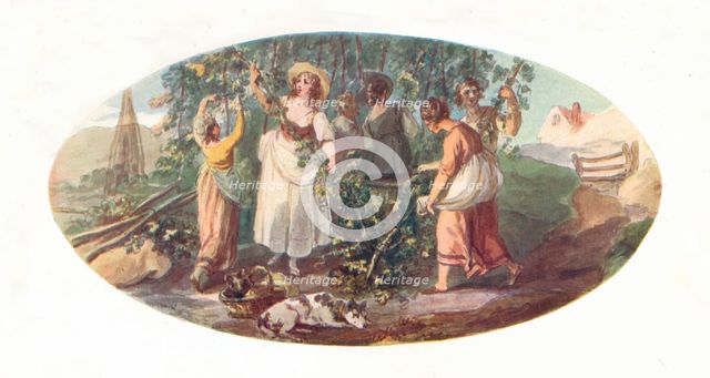 'Hop Picking', late 18th century, (1912). Artist: William Hamilton.