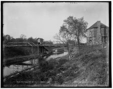 Hopatcong Sta. and M. & E. Canal, between 1890 and 1901. Creator: Unknown