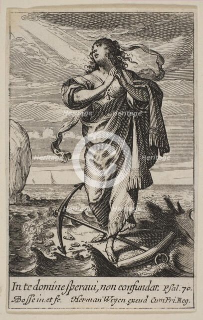 Hope, 1636. Creator: Abraham Bosse.