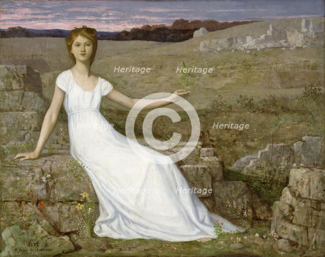 Hope, 1872. Creator: Pierre Puvis de Chavannes.