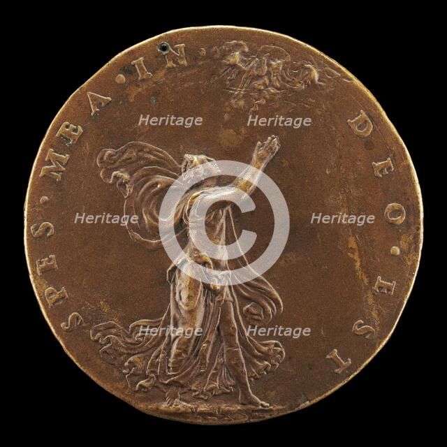 Hope with Hands Raised in Prayer [reverse]. Creator: Leone Leoni.