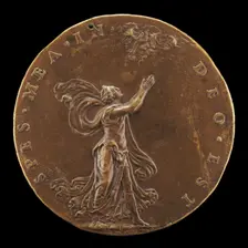 Hope with Hands Raised in Prayer [reverse]. Creator: Leone Leoni