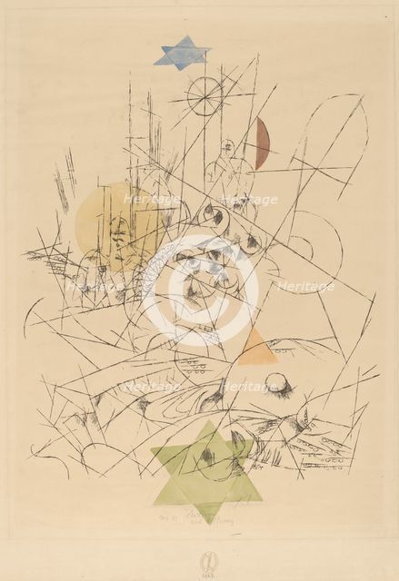 Hope and Destruction (Zerstörung und Hoffnung), 1916. Creator: Paul Klee.