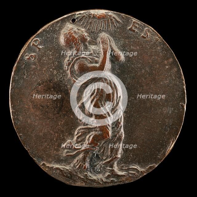 Hope Gazing at the Sun [reverse], c. 1485/1490. Creator: Unknown.