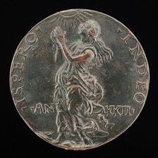 Hope Gazing at the Sun [reverse]. Creator: Unknown