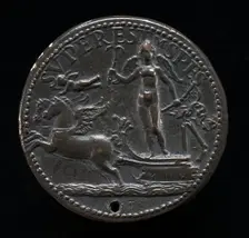 Hope on the Prow of a Broken-Masted Vessel [reverse]. Creator: Pier Jacopo Alari Bonacolsi