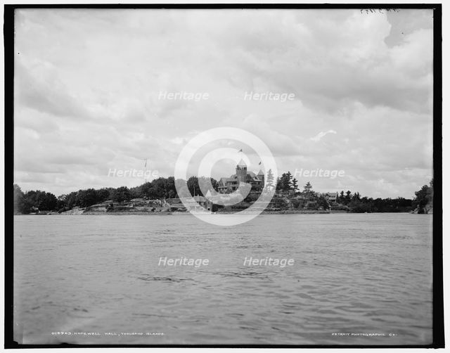 Hopewell Hall, Thousand Islands, (1902?). Creator: William H. Jackson.