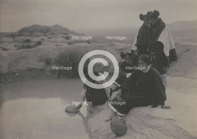 Hopi water girls, c1906. Creator: Edward Sheriff Curtis.