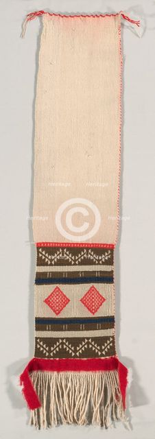 "Hopi Brocade" Style Dance Sash, c. 1874-1885. Creator: Unknown.
