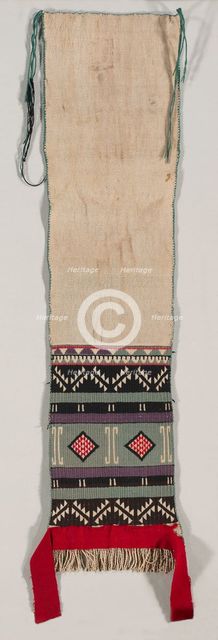"Hopi Brocade" style Dance Sash, c. 1880-1900. Creator: Unknown.