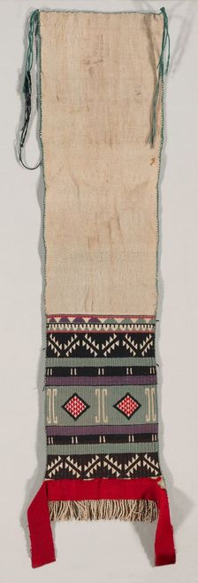"Hopi Brocade" style Dance Sash, c. 1880-1900. Creator: Unknown