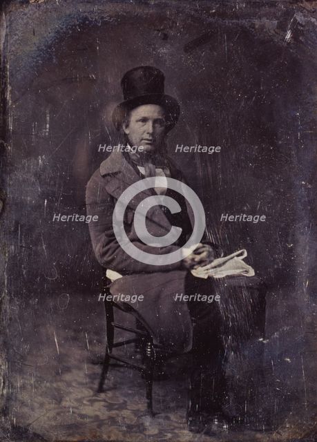 Horace Greeley, between 1844 and 1860. Creator: Mathew Brady.