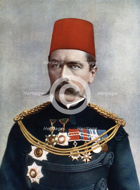 Horatio Herbert Kitchener, 1st Earl Kitchener, British Field Marshal, diplomat and statesman, 1902.Artist: G Lekegian