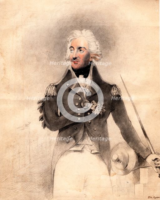 Horatio Nelson (1758-1805), 1st Viscount Nelson, 1837.Artist: E Ryder