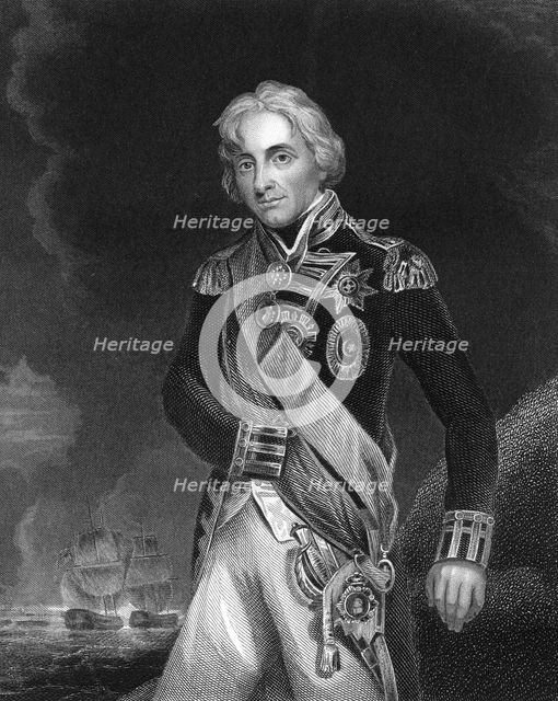 Horatio Nelson, 1st Viscount Nelson, English naval commander, c1798-c1805 (c1857). Artist: J Rogers