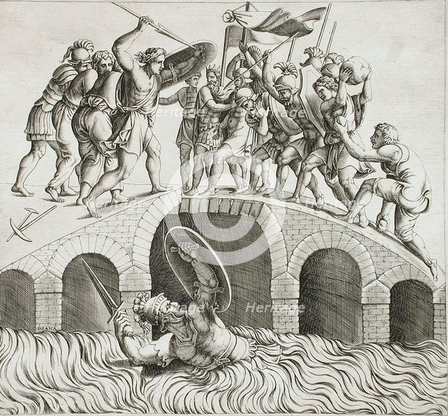 Horatius Cocles, 16th century. Creator: Diana Mantuana.