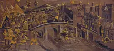 Horatius Cocles Defends the Roman Bridge against Porsenna, c1480. Creator: Florentine Master