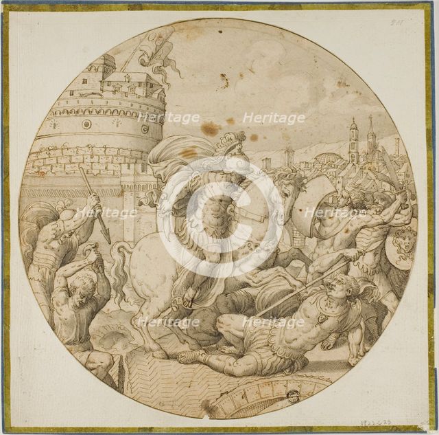 Horatius at the Bridge, n.d. Creator: Giovanni Battista Cipriani.