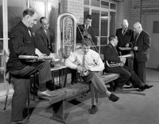 Horden Colliery Band, Middlesbrough, Teesside, 1964. Creator: Michael Walters