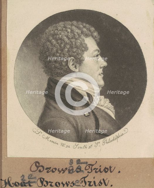Hore Browse Trist, 1798. Creator: Charles Balthazar Julien Févret de Saint-Mémin.