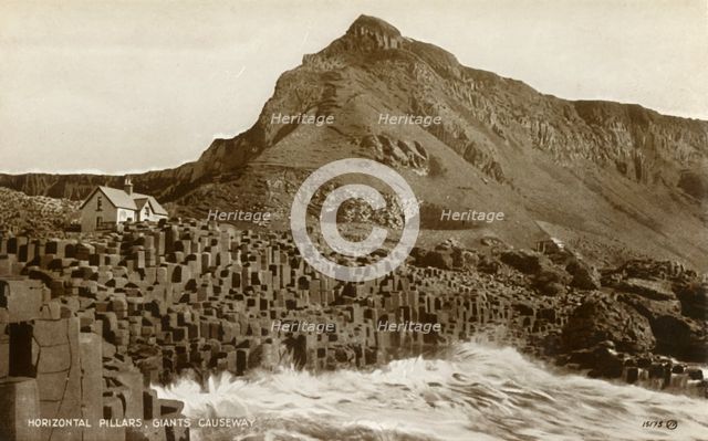 'Horizontal Pillars, Giants Causeway', late 19th-early 20th century. Creator: Unknown.