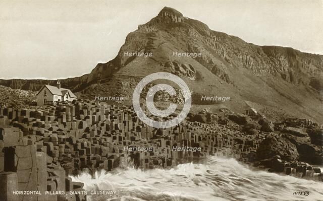 'Horizontal Pillars, Giants Causeway', late 19th-early 20th century. Creator: Unknown.